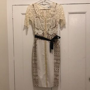 Beguile by Byron Lars Ecru Lace Dress